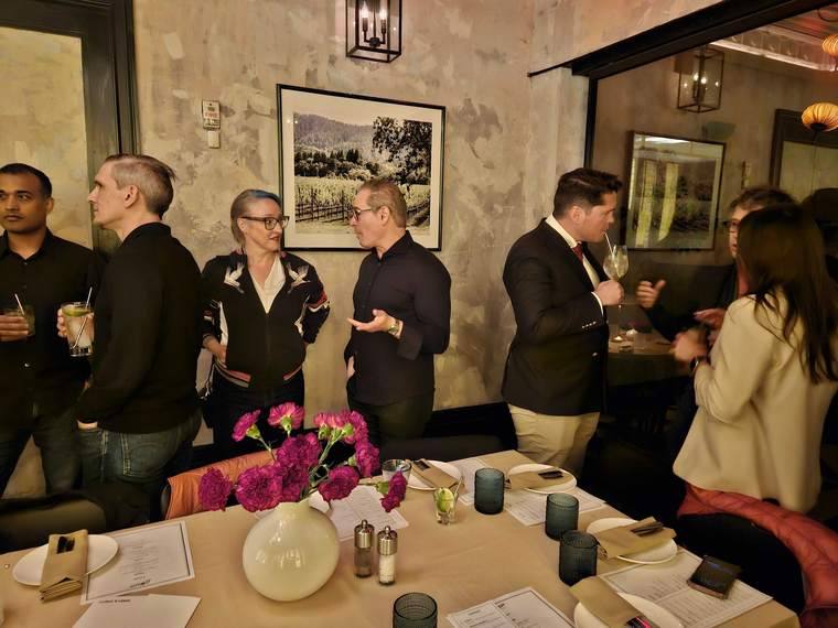 The room at the AI Agent Week dinner, May 2026