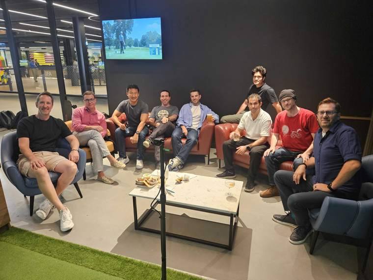 Founders and investors at the Golf and Pitch day, July 2026